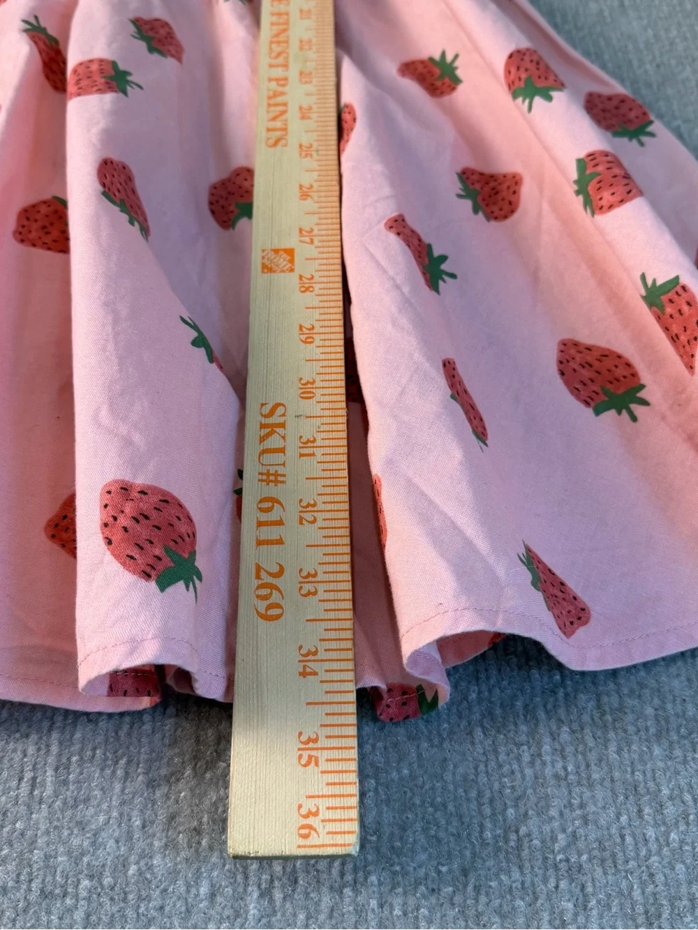 Princess Highway Pink Strawberry Print Cotton Dress Size 12 - Picture 8 of 12